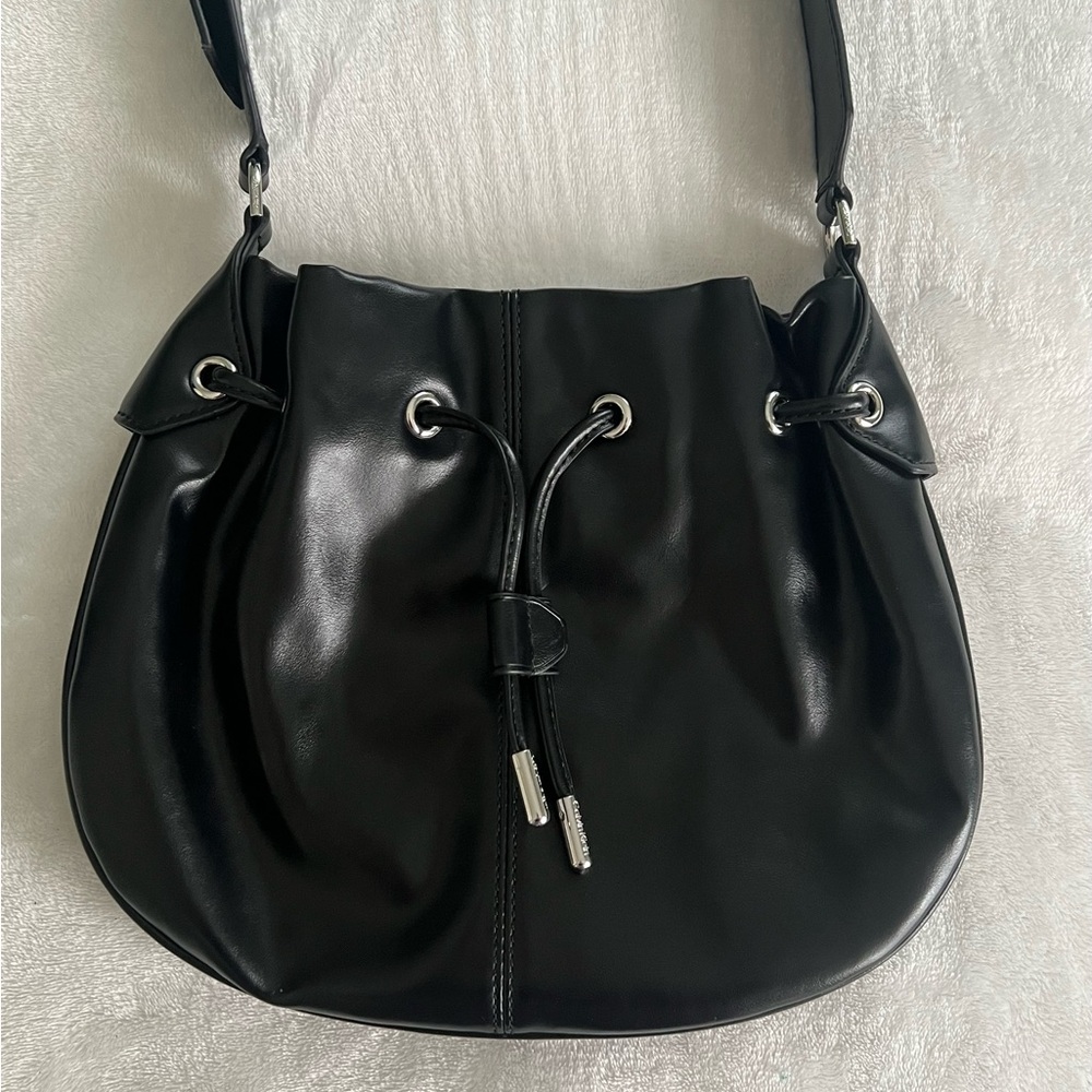 Calvin Klein Lapis Drawstring Shoulder Bag